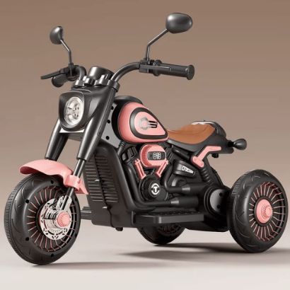 صورة دباب اطفال كهربائي  فخم - زهري